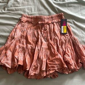 NWT rock and roll paisley skirt